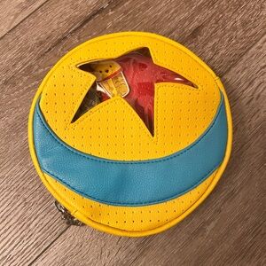 Vibrant Yellow and Blue Clutch with Star Accent